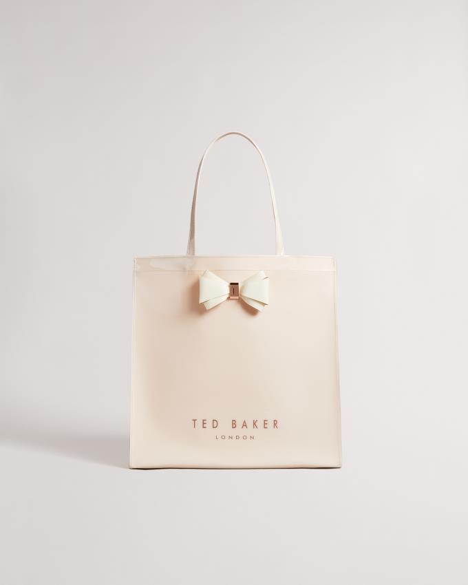 Sac a Main Ted Baker Plain Bow Large Icon Rose Clair Femme | ZES-13685976